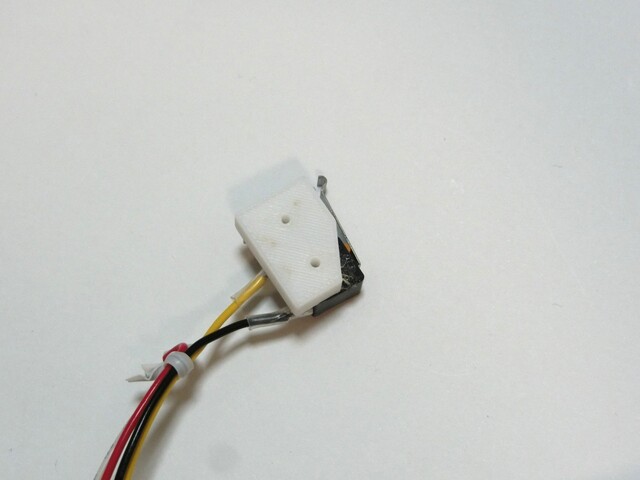 micro switch screwed on to a mount